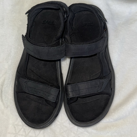 Teva Langdon Hiking Sandal Men\'s 10 True Black Leather